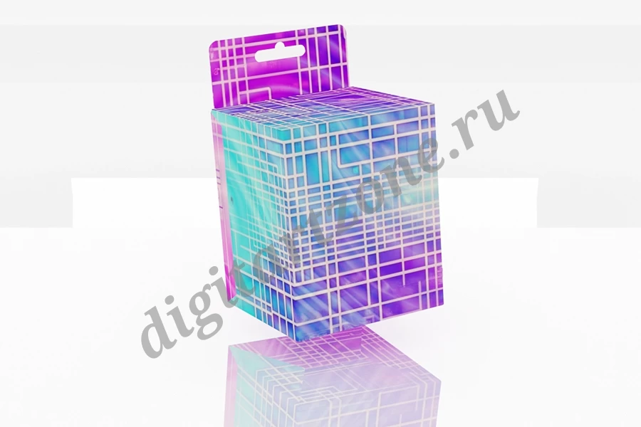 Коробочка для визуализации дизайна. Размер коробки 85мм Х 70мм х 65 мм<br />
3D объект в програм...