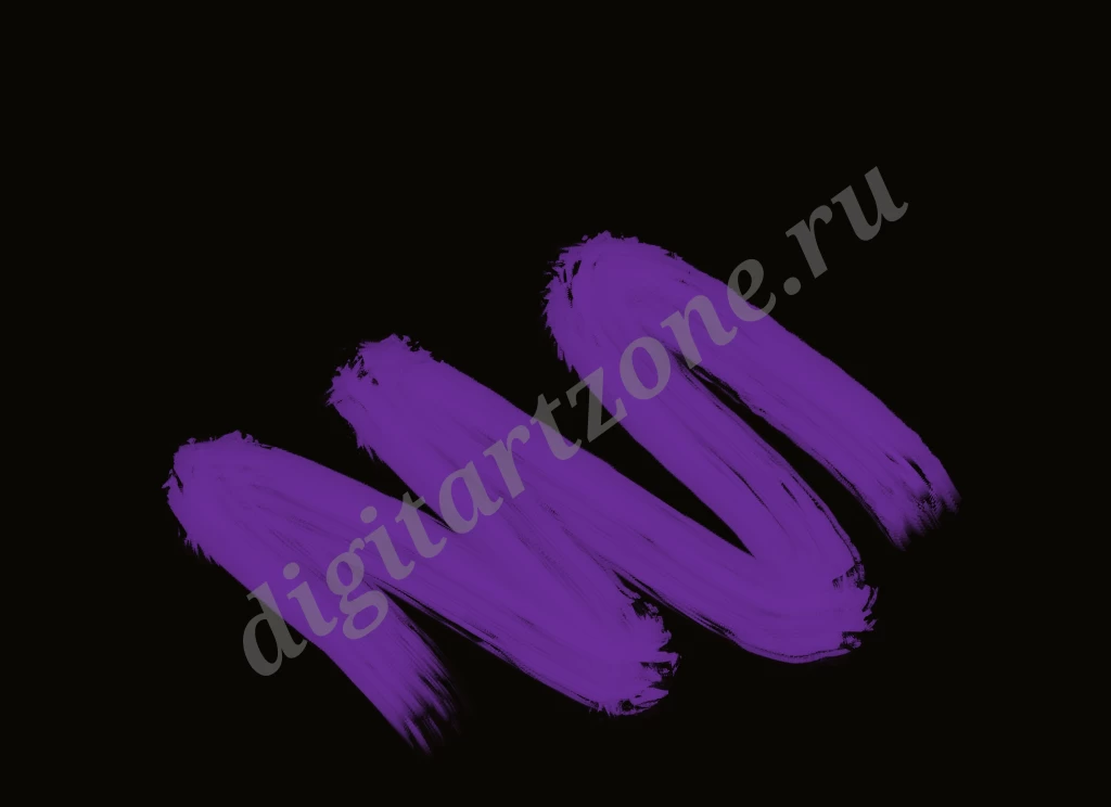 Фиолетовая краска на черном фоне