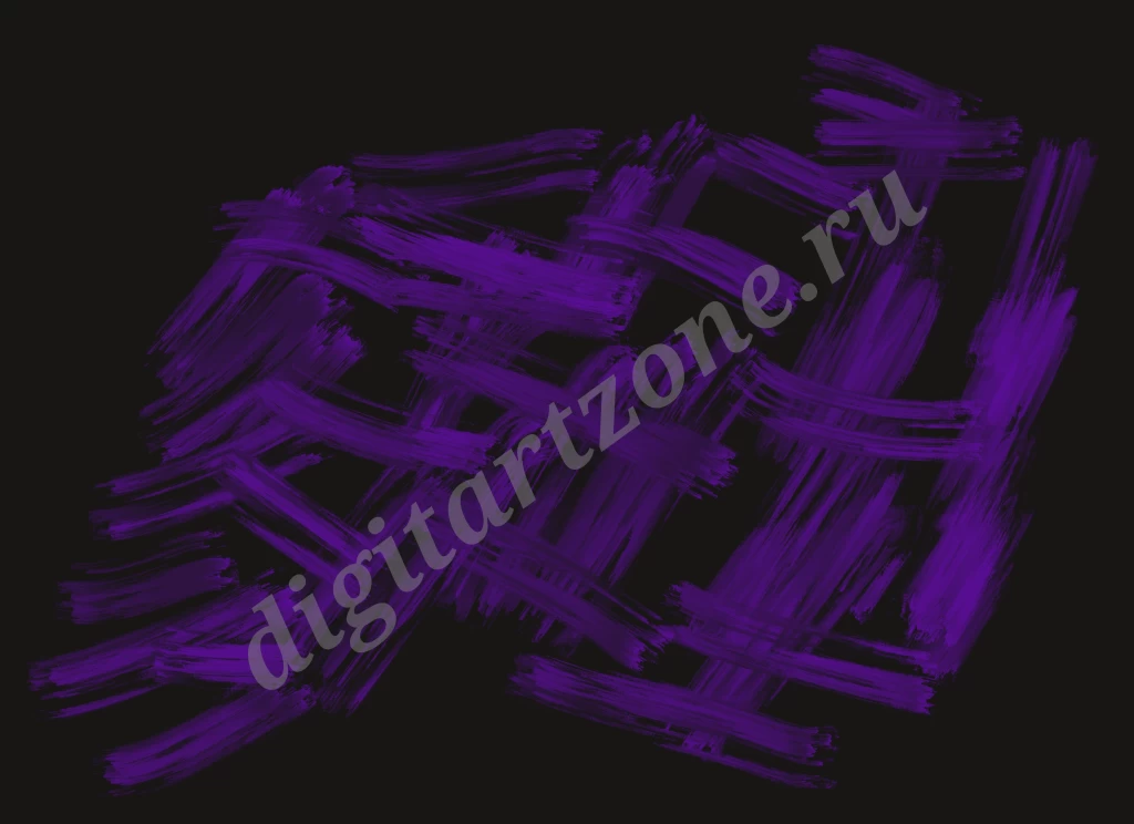 Фиолетовая краска на темном фоне