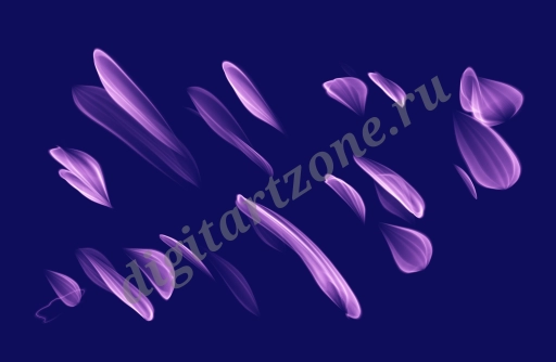 Фиолетовый дым Узоры 2