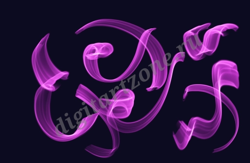 Фиолетовый дым Узоры 3