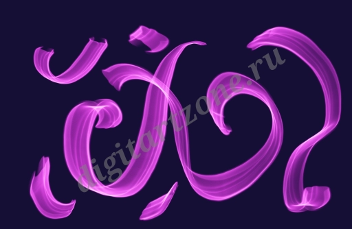 Фиолетовый дым Узоры 7