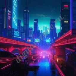 Город киберпанк 1