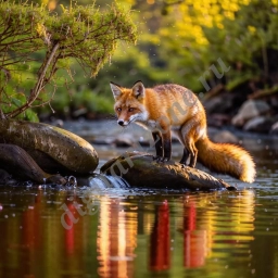 Природа с лесными животными