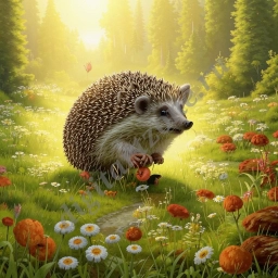 Природа с лесными животными