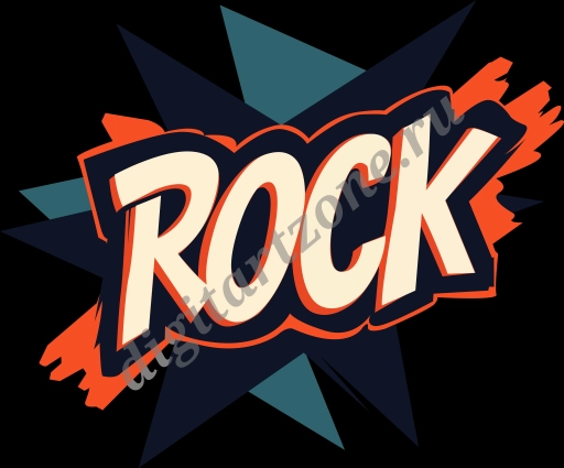 Принт-Эмблема Rock