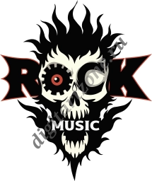 Принт-Логотип Rock Music
