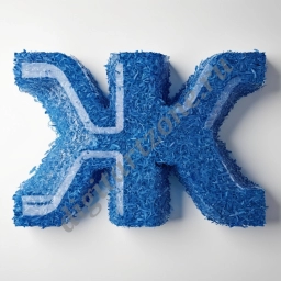 Буквы/цифры из переработанного пластика