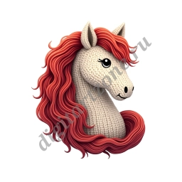 Вязаная лошадка _1