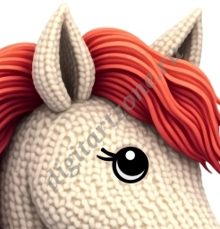 Вязаная лошадка _1