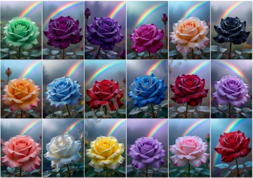 Розы под дождём