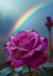 Розы под дождём