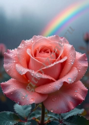 Розы под дождём