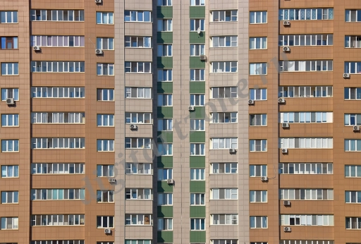 Стена современного жилого дома