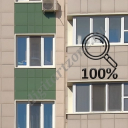 Стена современного жилого дома