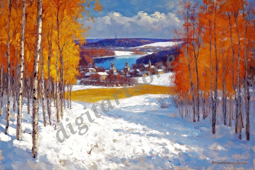 Виды русской провинции в разное время года