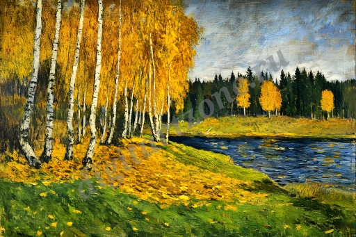 Русская деревня и пейзаж