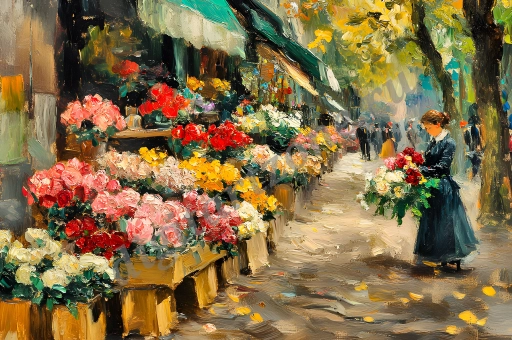 Сцены из жизни и пейзажи в стиле художника Марселя Дифа