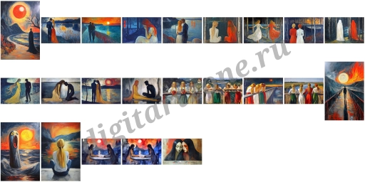 Картины в стиле художника Эдварда Мунка