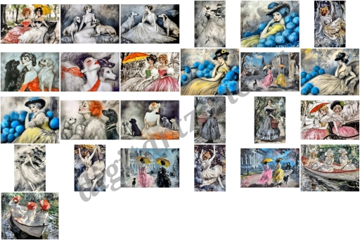 Красивые женщины в доме и на улице