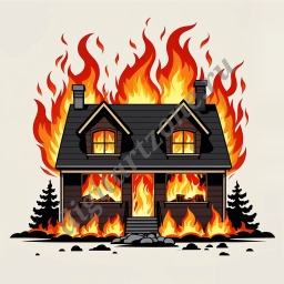 Пожар в доме