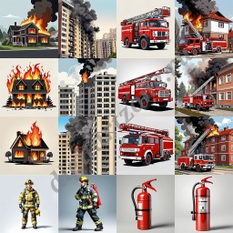 Пожарная безопасность (16 иллюстраций)