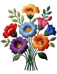 Вышивка_цветы