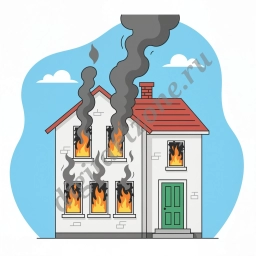 Пожар в доме