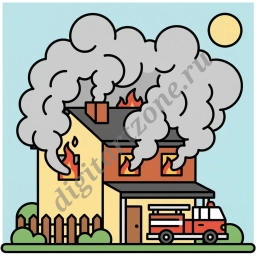 Пожар в доме