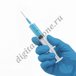 Шприц в руке