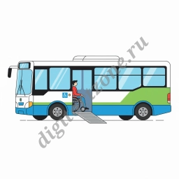 Инвалид в автобусе